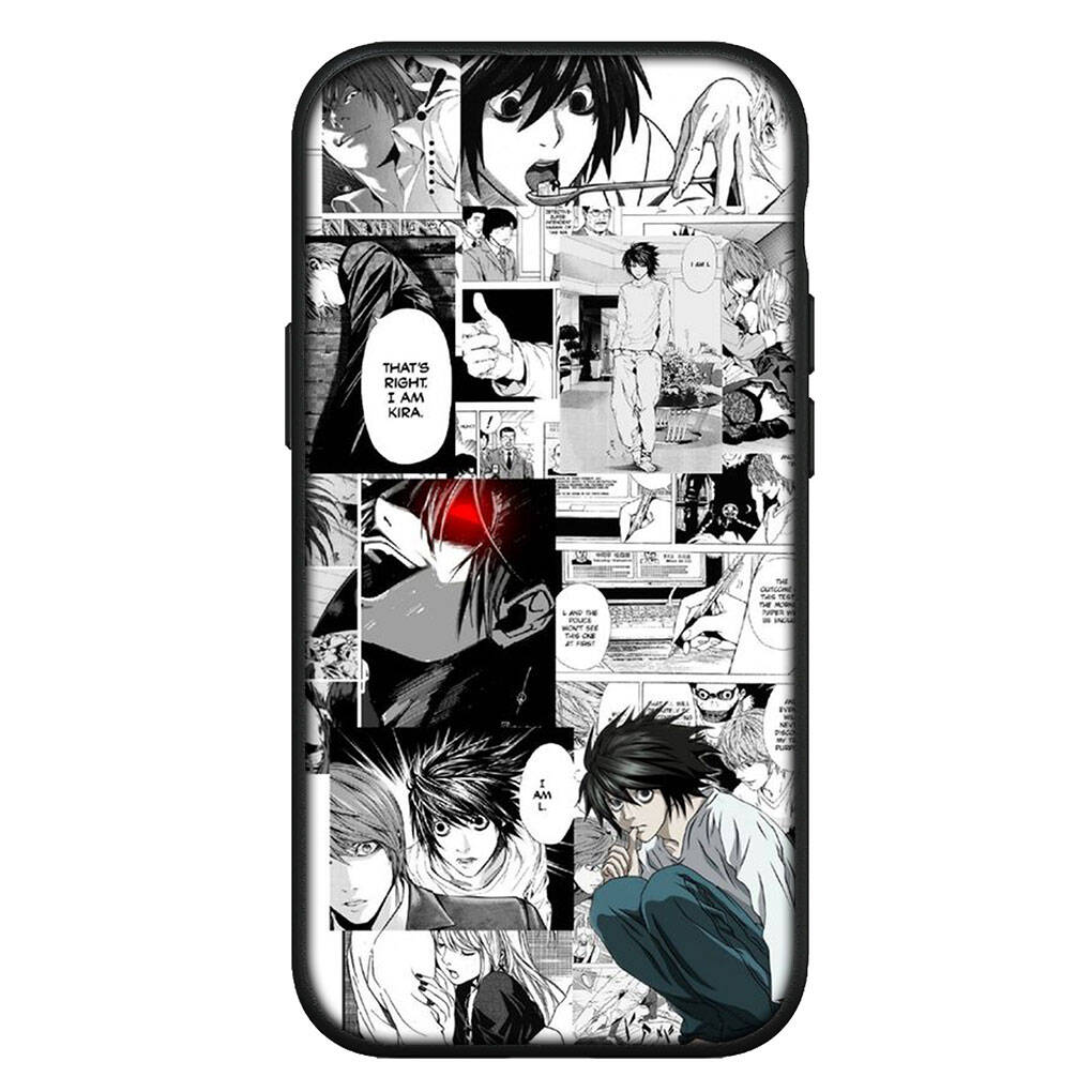 Hülle für iPhone 17 16 15 Xiaomi Poco Redmi Note 14 13 12 X Pro Max 9 16e Samsung Galaxy S25 S24 S23 OPPO Huawei Death Note L Mello Lawliet Handyhülle for Samsung Galaxy A20S himmelblau