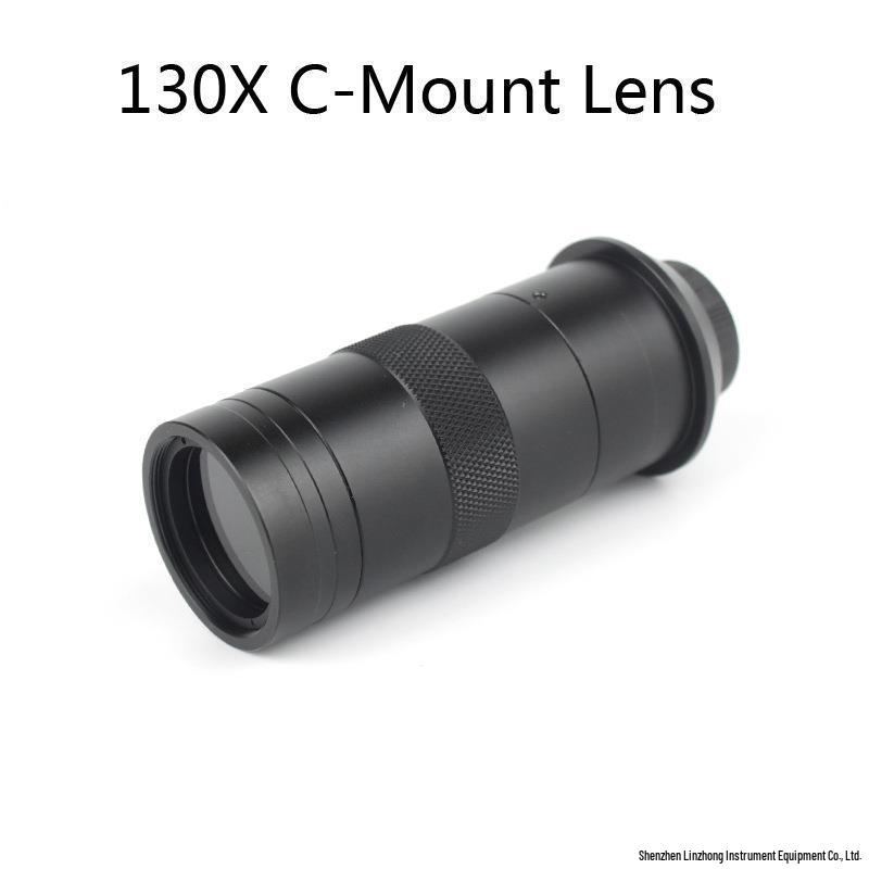 Adjustable Electron Microscope Lens Set: 130X, 150X, 180X Long Working Distance & Zoom Lenses