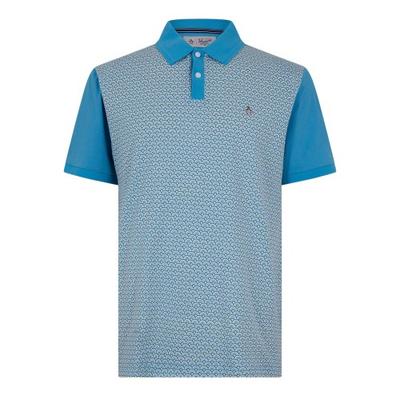 Original Penguin Mens Geometric Regular Short-Sleeved Polo Shirt