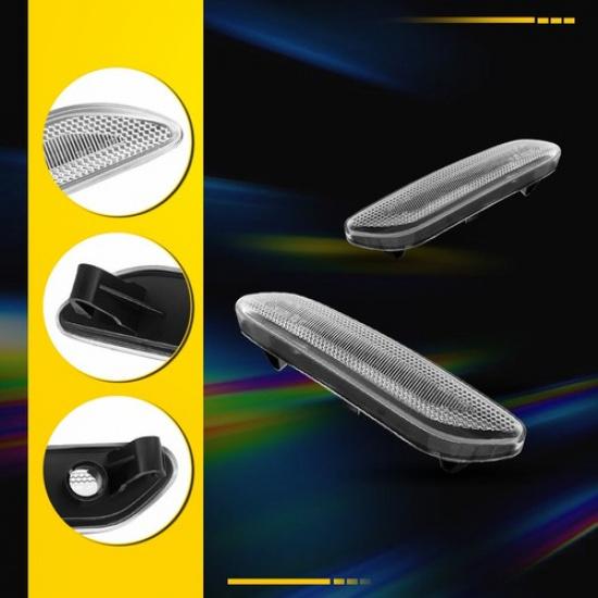 Fender Side Marker Light For Mini Cooper Countryman 2012-2017 R60 R61 Clear Lens