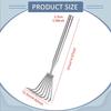 Hand Rake Portable Firm Grip Compact Stainless Steel Garden Rake Claw Rake Cultivator for Loosening Soil Beach Weeding Planting