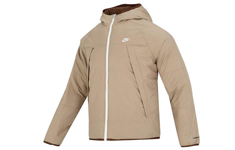 Nike Puffer Jackets Men s Khaki Hooded Moderate DH2784-247 XL
