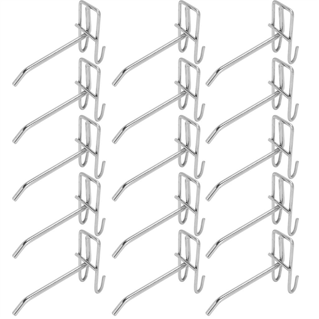 30pcs Supermarket Hook Iron Grid Shelf Hook Jewelry Display Shelf Hook 3.5mm Thickness