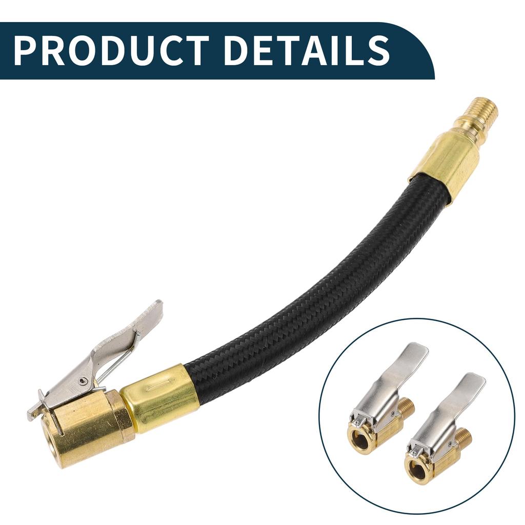 TUCKBOLD Car Tire Inflator Extension Tube 0.305"x32TPI Durable Air Pump Extension Hose Adapter Tire