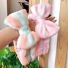 Cute Coral Fleece Soft Bow Headbands For Women Girls Fashion Bath Hair Holder Hairbands Hair Bands Headwear Hair Accessories
