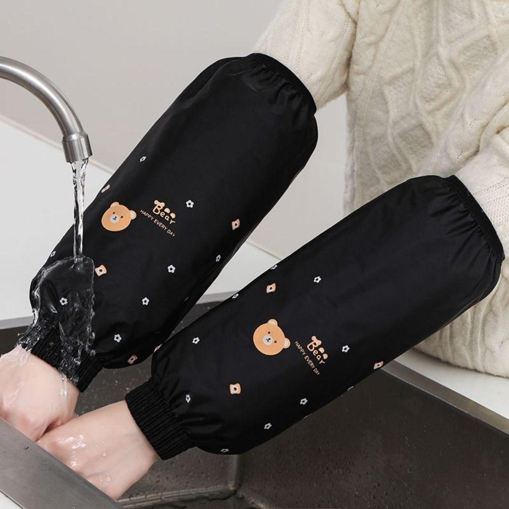 1Pair 33x17cm Cleaning Oversleeves Cute Arm Sleeve Oilproof Oversleeves Cuff Protection