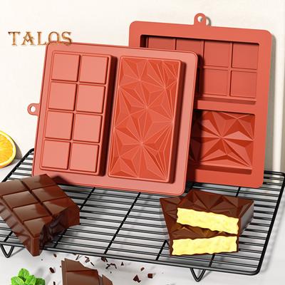 1/2/3-teilige Silikon-Schokoladenform, tief, Dubai, dicker Riegel zum Befüllen großer Süßigkeiten-Kuchenformen für gefüllte Riegel, wiederverwendbar, BPA-frei, multifunktionales Backen