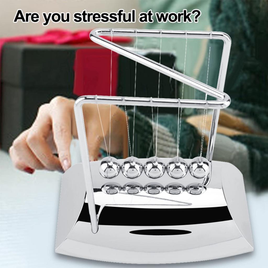 Cradle Balance Steel Ball Physics Science Pendulum Ornament Toy Desk Newton's