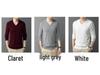 Jersey de punto con cuello en V estilo Hong Kong para hombre: Suéter Casual de Manga Larga para Primavera/Otoño