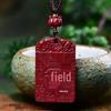 Cinnabar Blessing Pendant for Protection - Heavenly Official Amulet Necklace