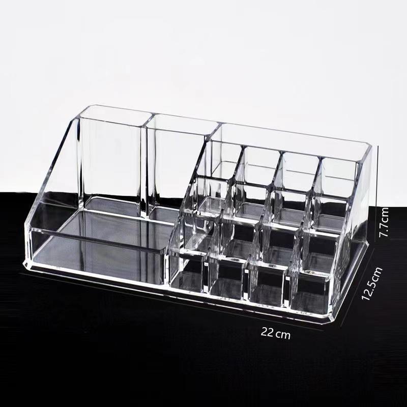 Drawer Acrylic Cosmetic Storage Box Large Capacity Makeup Brush Organizer Desktop Dustproof Rack Jewelry Nail Polish Container