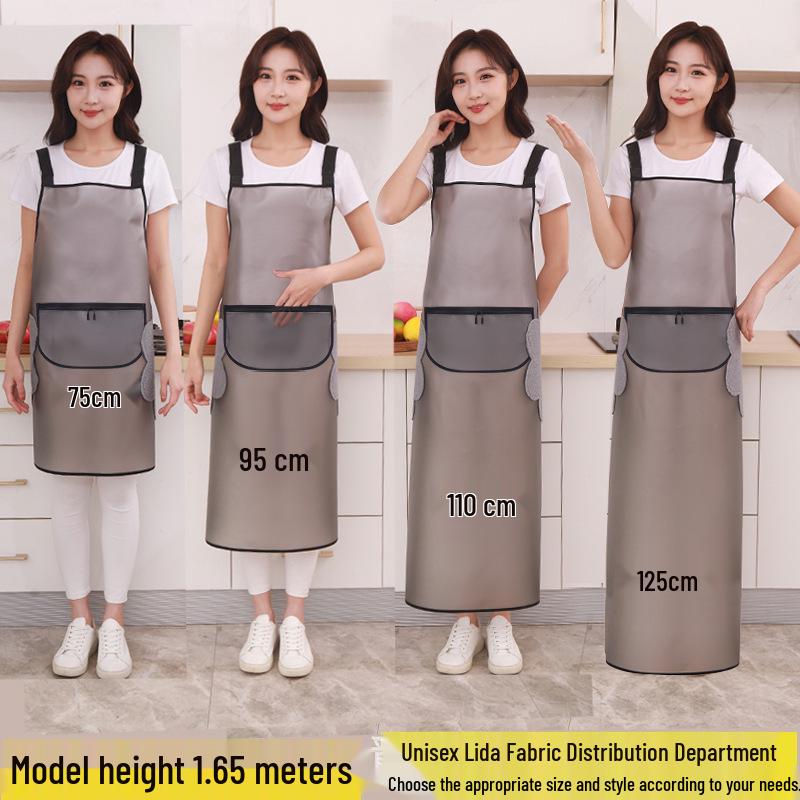 Unisex TPU Waterproof & Oil-Proof Transparent Apron for Cooking & Catering with Custom Logo