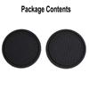 Car Anti Slip Cup Coaster 2pcs Black Interior Accessory Suitable for Most 7cm Diameter Cups - Essential - with Car Decoration