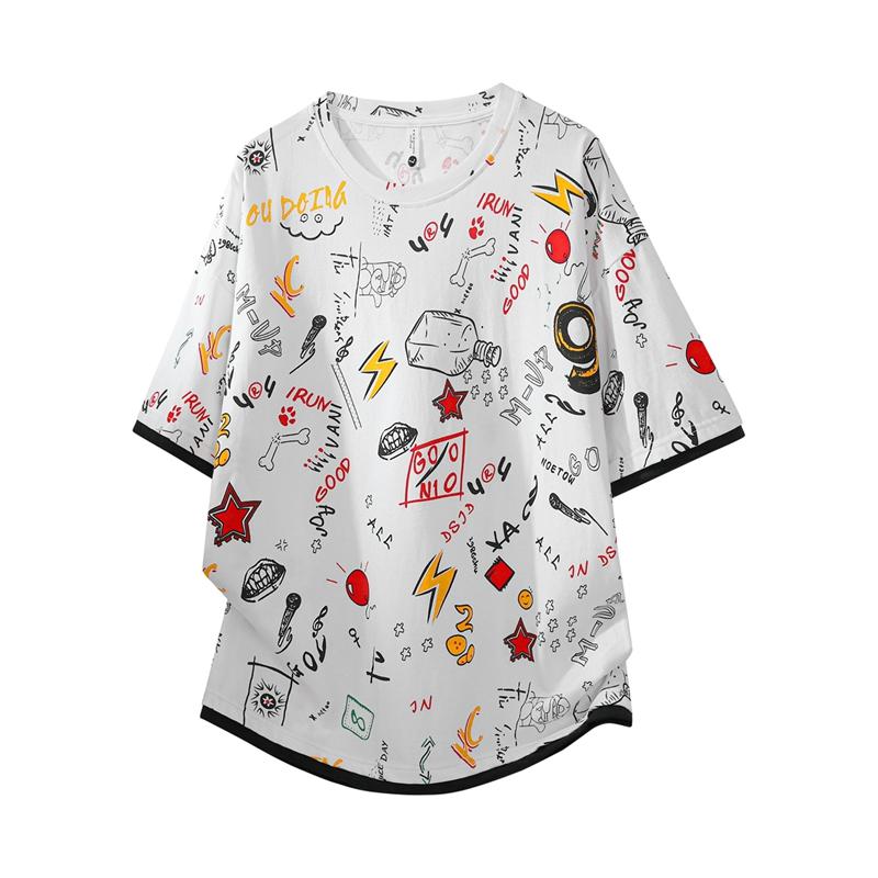 

Men s Short-sleeved T-shirt Loose Half-sleeved Body Shirt 2XL