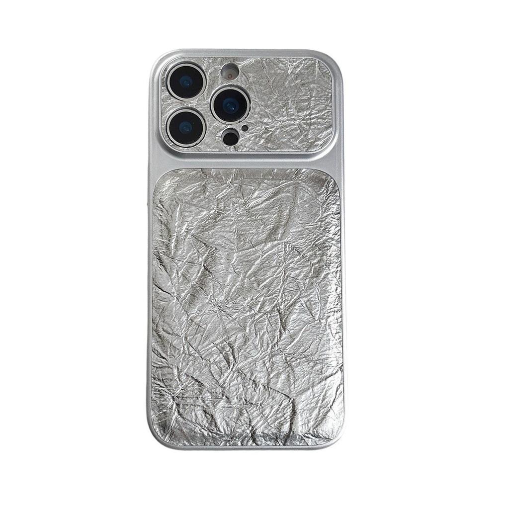 Crumpled Paper iPhone 14/13 Case for Apple 17/16/15 PROMAX with Sticker Application