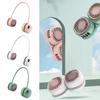 Leafless Hanging Neck Fan Digital Display 5 Speeds 360-Degree Strong Airflow Rechargeable Portable Lazy Neckband Fan