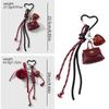 Korean Style Heart Tassels Bows Keychain Bag Charm Bags Pedant for Stylish Women’s Handbag Decoration Bag Accessories