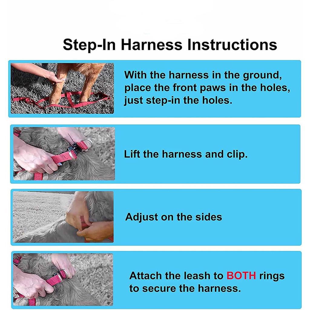 Ham pentru câine tip pas cu pas în culoare solidă sau ham tip vestă Antrenament pentru câine Plimbare cu puiul tău Ham pentru câine mic