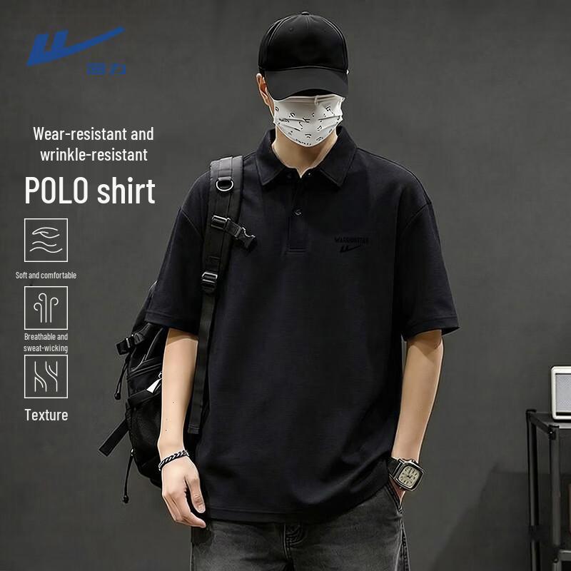 Warrior Men s Waffle Knit Breathable Short-Sleeve Polo Shirt 3XL