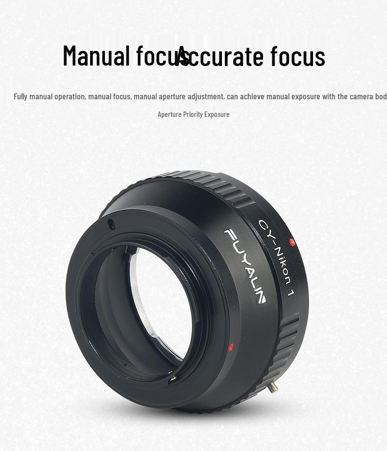 CY-N1 Adapter Ring for Contax Lenses To Nikon 1 J1 V1 J2 Mirrorless Cameras