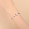Korean Heart to Heart S925 Sterling Silver Bracelet with Diamond Inlay - Elegant Jewelry Gift for Women
