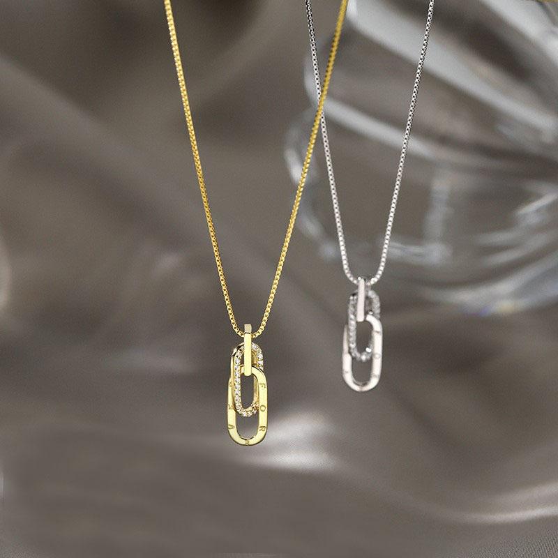 Pin Letter Collarbone Necklace For Women Minimalist High End Versatile Light Luxury Chain