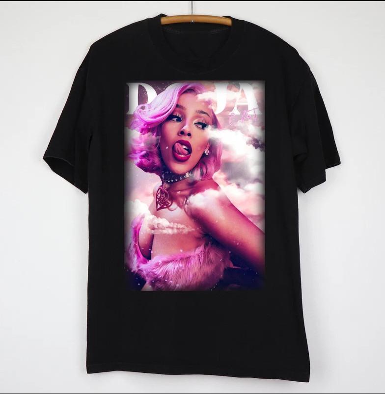 Doja Cat #039;Pink Clouds Tshirt size S5XL Unisex T-Shirt XL