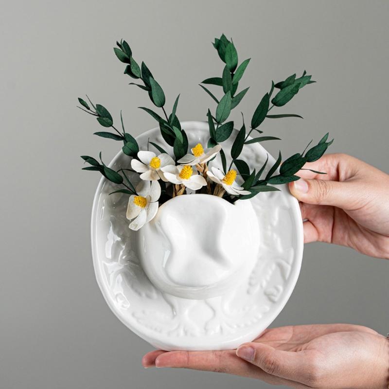 Ceramic Flower Vases Decorative Vases for Wedding Table Centerpieces Modern Home Decors Rustics Styles Farmhouse Vases