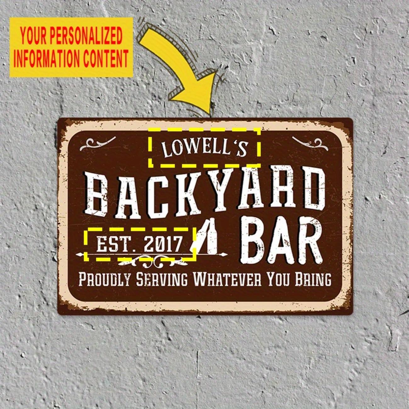 Custom Retro Metal Sign Bar Pub Garage Wall Decor Home Garden белый