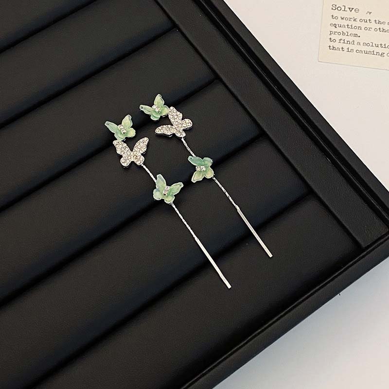 

Новые длинные серьги-бабочки с кисточками, изысканные женские серьги-бабочки Joker, свадебные украшения для вечеринок, подарки как