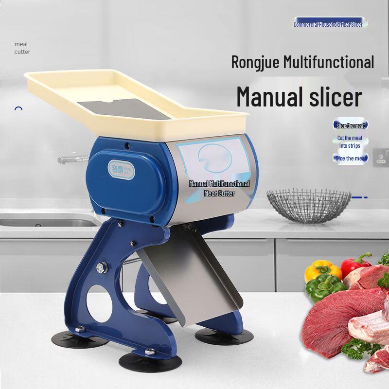 Manual Stainless Steel Meat Slicer and Grinder