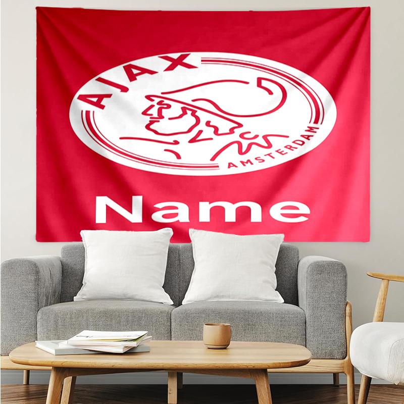 Custom Name Ajax Print Tapestry, Backdrop, Easy Setup, Ideal for Bedroom, Office & Living Room, with Aesthetic Wall Hanging Decor.