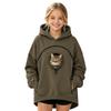 Kinder Mode Haustier Tasche Kapuzenpullover Sweatshirt für Jungen und Mädchen