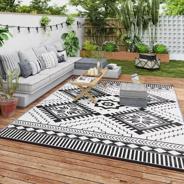 Outdoor Terrace Carpet Living Room Bedroom Kitchen Corridor Carpet Camping Carpet Home Decoration Geometric Modern Simplicity