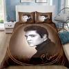 P-Presley Duvet Cover Retro E-Elvis Bedding Set Comforter Bed Set Quilt Cover Pillowcase King Queen Twin Size Boys Girls Adults