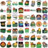 50 Cartoon Trash Can Fire Graffiti Stickers Guitar Notebook Suitcase DIY Waterproof Stickers