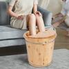 Wood/Brown Footbath Bucket,Wooden Footbath Bucket 40*40cm for Home,Health Clubs