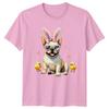 French Bulldog Puppy Wearing Bunny Unisexs TShirt Frenchie Dog Pet Easter