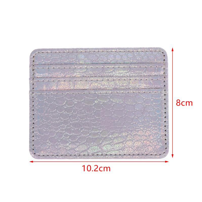 Portafoglio Mini in Pelle Ultra-Sottile Porta Carte di Credito Sottile Custodia Piccola per Documenti d'Identità da Uomo per Portafoglio da Donna Porta Carte a 4 Scomparti