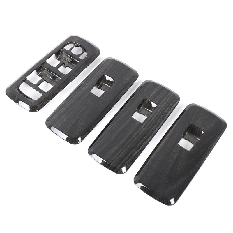 ABS Carbon Car Window Lift Switch Button Panel Cover Trim For Land Rover Discovery 4 2010-2016 For Range Rover Sport 2010-2013