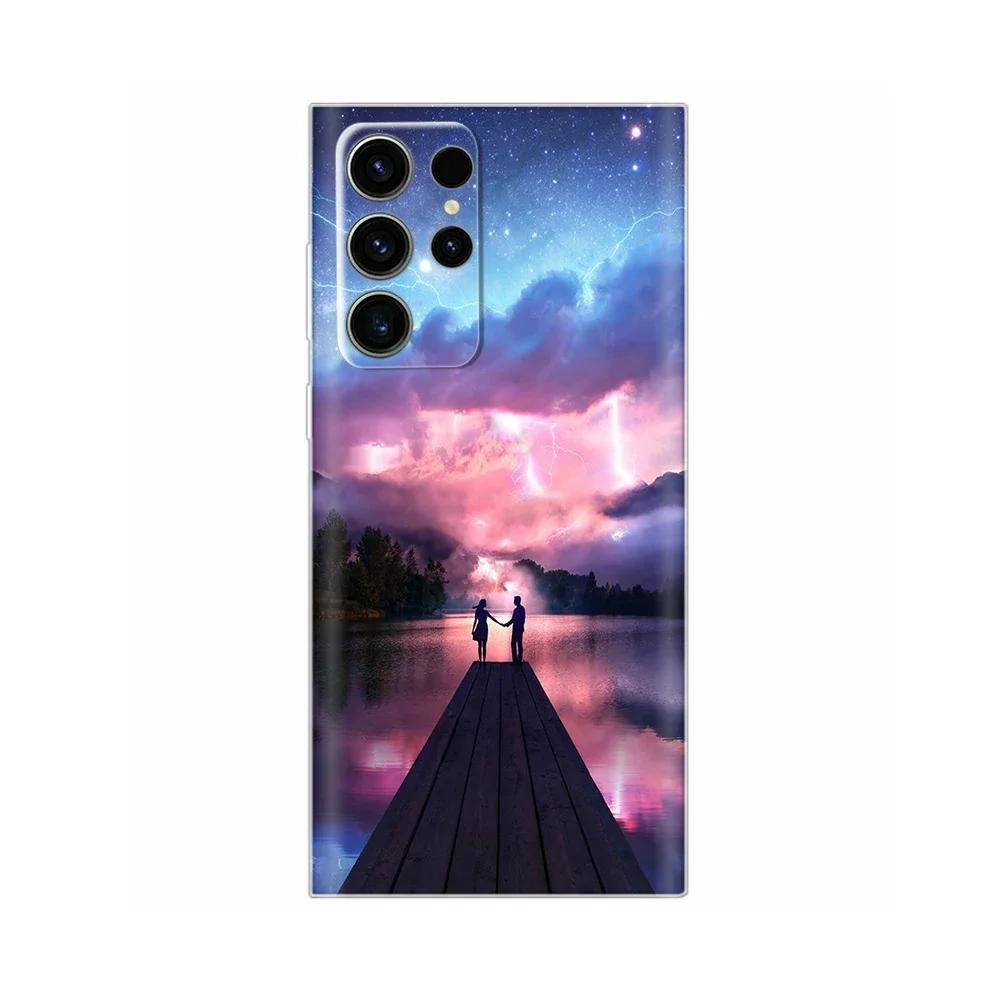 For Samsung S24 Ultra Case Soft Silicone Painted Phone Cover For Samsung Galaxy S24 Ultra S24+ Plus S24 FE Cases Coque Funda Bag