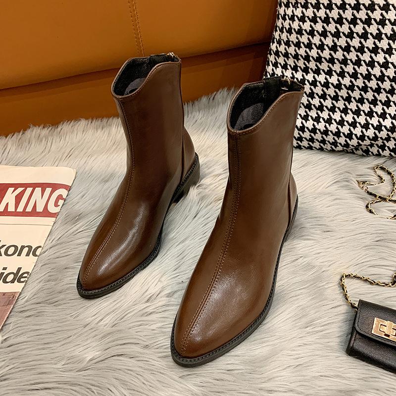Fujin Botas de invierno para mujer con botines negros de felpar Zapatos de  moda Zapatos de moda Zapatos casuales comprar a buen precio — entrega  gratuita, reseñas reales con fotos — Joom