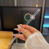 Heart Glass Straw Reusable Drinking Straws Cute Straw For Festival Party Wedding Cocktail Bar Beachs