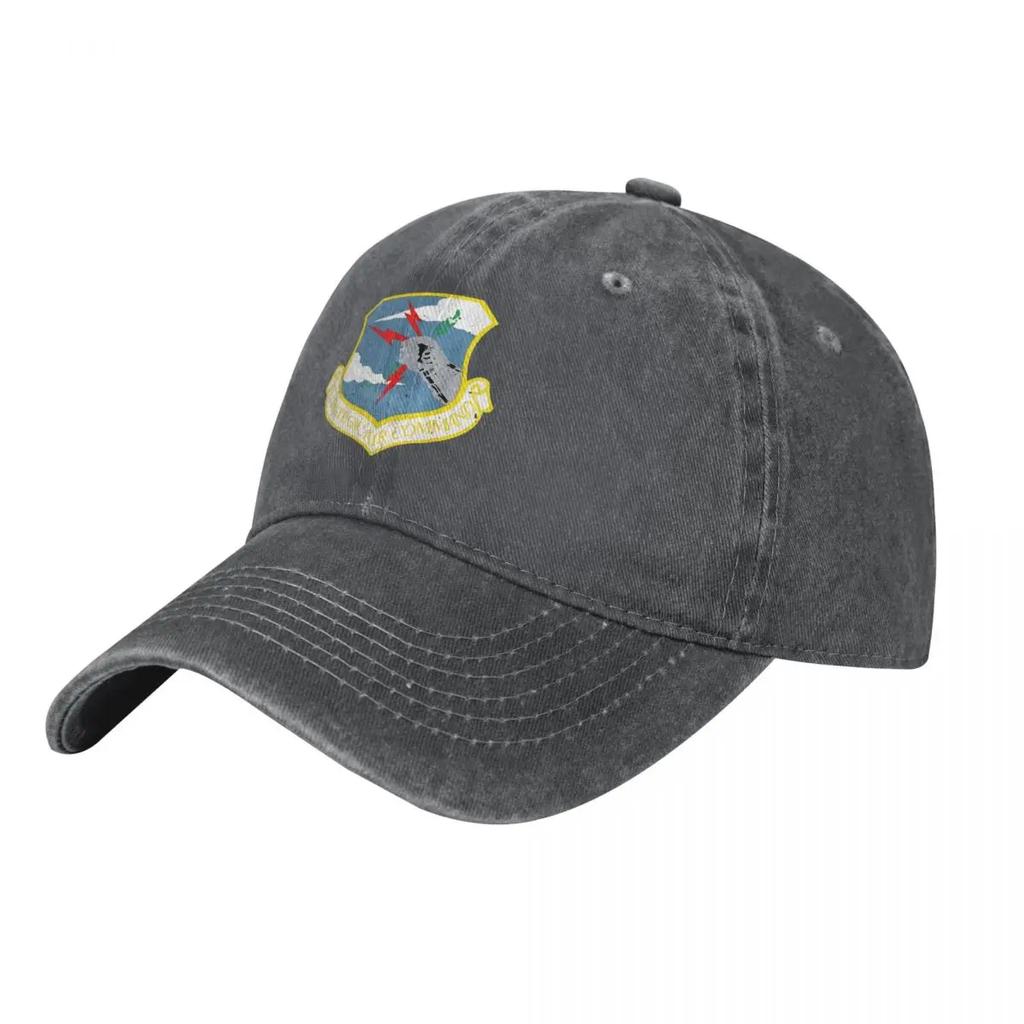 Vintage SAC Cold War Grunge Strategic Air Command demin Trucker Hat Outdoor Adventures Mens Cap Womens Baseball Cap