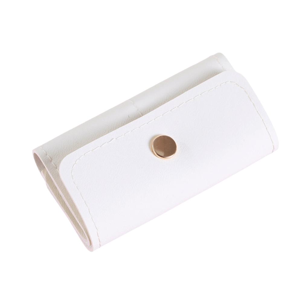 PU Portable Jewelry Roll Bag Wear-Resistant Portable Earrings Organizer  Necklace