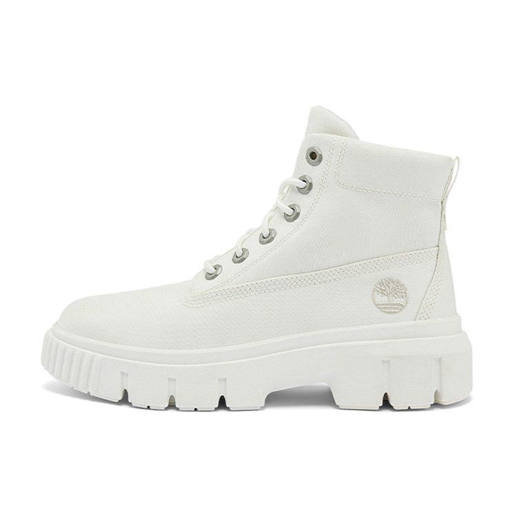 Timberland Greyfield Canvas Boot 'White' Women's TB0A2JFQL77