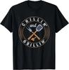Chillin and Grillin Lustiger Grill BBQ Grill Liebhaber Grafik Geschenk Unisex T-Shirt