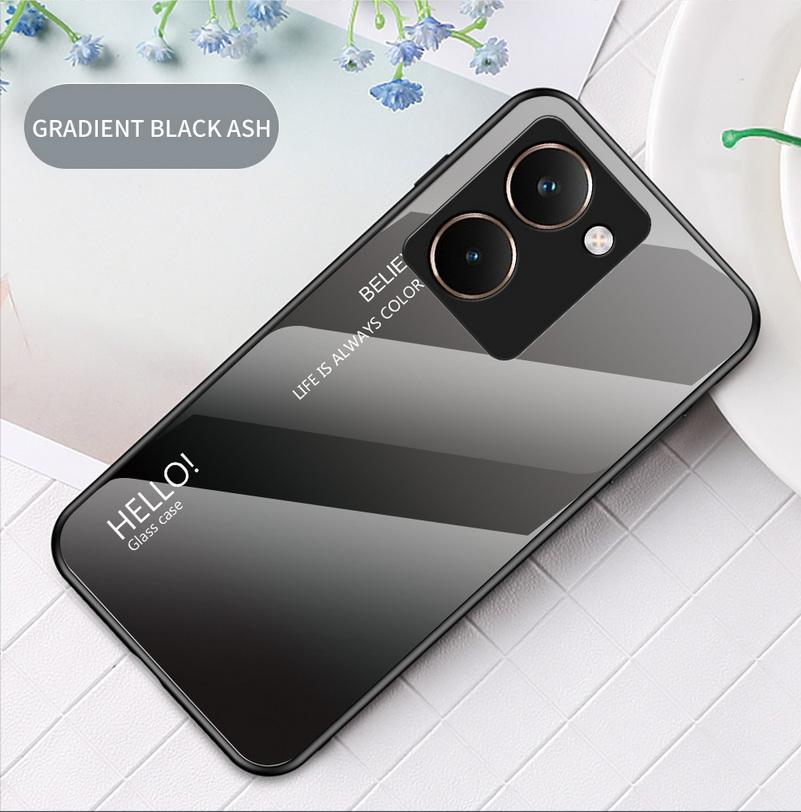 Gradient Tempered Glass Protect Case for Realme P3 Ultra P1 Speed Realme 14 Pro + 13 Pro Realme 11 Pro Glossy Cover