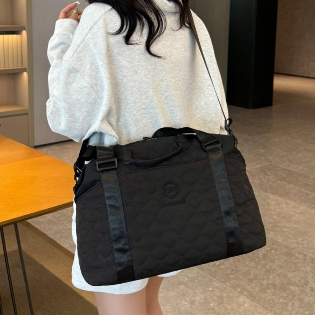 Dry and Wet Separation Exercise Training Fitness Yoga Bag for Short Trips, Multi-pocket Hand-held Pull-rod Travel Bag