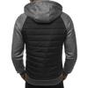 New Men's Casual Sweatshirt Zipper Hooded Sweatshirt Jacket Men's Patchwork Cardigan